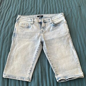 Light Denim True Religion mens jean shorts